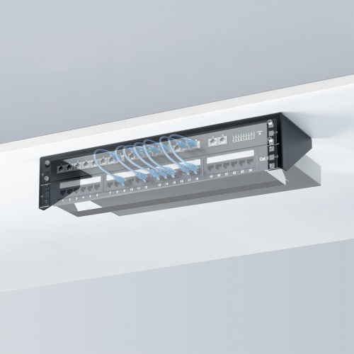 垂直19インチラックマウントブラケット（2U）