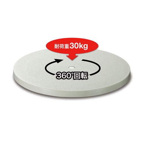 回転台（直径230mm・360°・手動・液晶・TV・パソコン） CR-15KN サンワサプライ