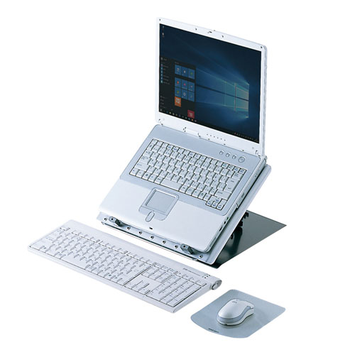 ノートPCスタンド（パソコン・角度調節・回転・置き台・CR-34・サンワサプライ）