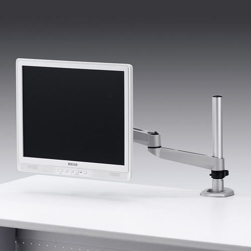 モニターアーム（1画面・ポール・クランプ・チルト・左右・回転・前後・高さ調節・VESA）CR-LA1002N サンワサプライ