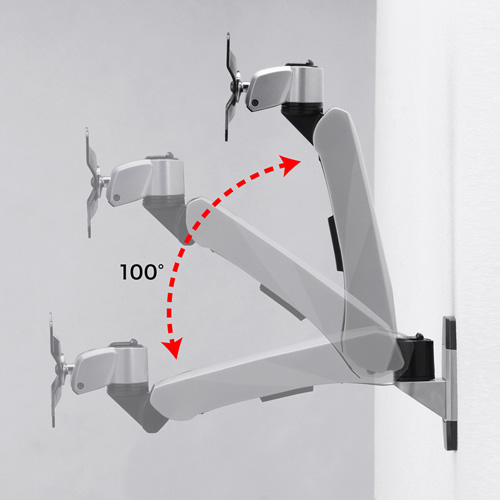 モニターアーム（シングル・壁・チルト・上下・左右・回転・前後・VESA）CR-LA1004N サンワサプライ