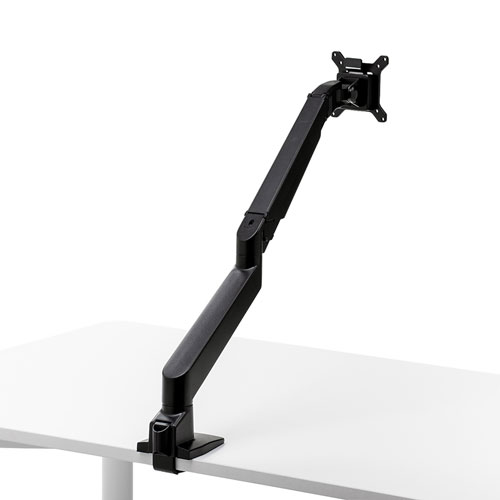 モニターアーム（シングル・机・クランプ・上下・左右・回転・高さ調節・リモートワーク）CR-LA1301BKN2 サンワサプライ