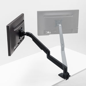 モニターアーム（シングル・机・クランプ・上下・左右・回転・高さ調節・リモートワーク）CR-LA1301BKN2 サンワサプライ