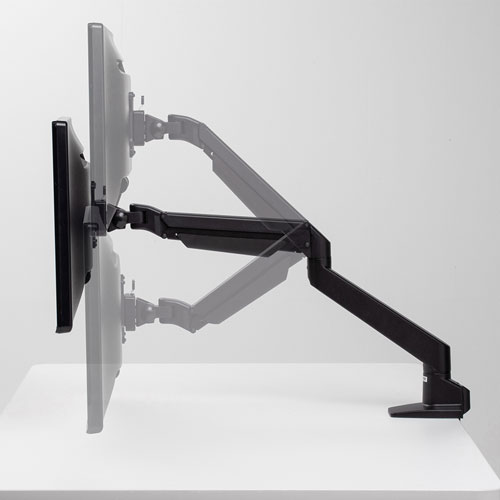 モニターアーム（シングル・机・クランプ・上下・左右・回転・高さ調節・リモートワーク）CR-LA1301BKN2 サンワサプライ