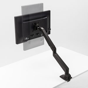 モニターアーム（シングル・机・クランプ・上下・左右・回転・高さ調節・リモートワーク）CR-LA1301BKN2 サンワサプライ