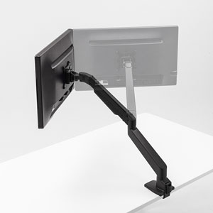 モニターアーム（シングル・机・クランプ・上下・左右・回転・高さ調節・リモートワーク）CR-LA1301BKN2 サンワサプライ