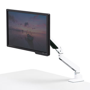 モニターアーム（シングル・クランプ・ガス式・上下・左右・回転・前後・高さ調節・VESA）CR-LA1301WN2 サンワサプライ