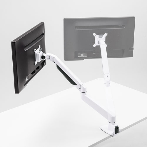 モニターアーム（シングル・クランプ・ガス式・上下・左右・回転・前後・高さ調節・VESA）CR-LA1301WN2 サンワサプライ