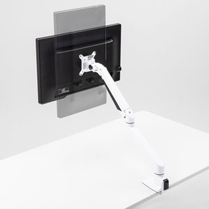 モニターアーム（シングル・クランプ・ガス式・上下・左右・回転・前後・高さ調節・VESA）CR-LA1301WN2 サンワサプライ