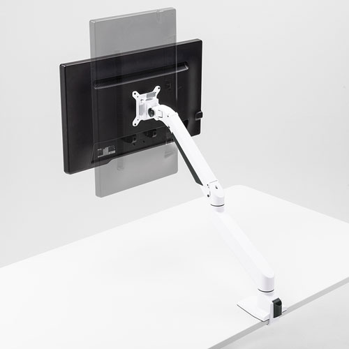 モニターアーム（シングル・クランプ・ガス式・上下・左右・回転・前後・高さ調節・VESA）CR-LA1301WN2 サンワサプライ