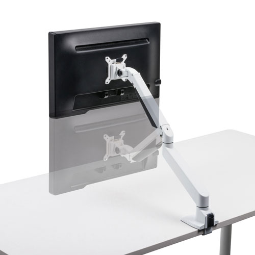モニターアーム（1画面・クランプ・高耐荷重・上下・左右・回転・前後・高さ調節・VESA・ホワイト）CR-LA1304W サンワサプライ