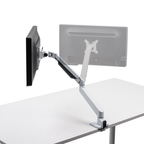 モニターアーム（1画面・高耐荷重・上下・左右・回転・前後・ホワイト