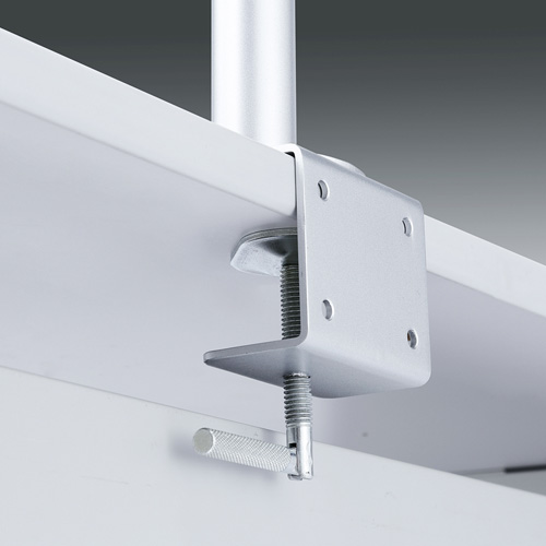 モニターアーム(水平・多関節・2関節・高さ700mm・上下2面・クランプ式) CR-LA1405N サンワサプライ