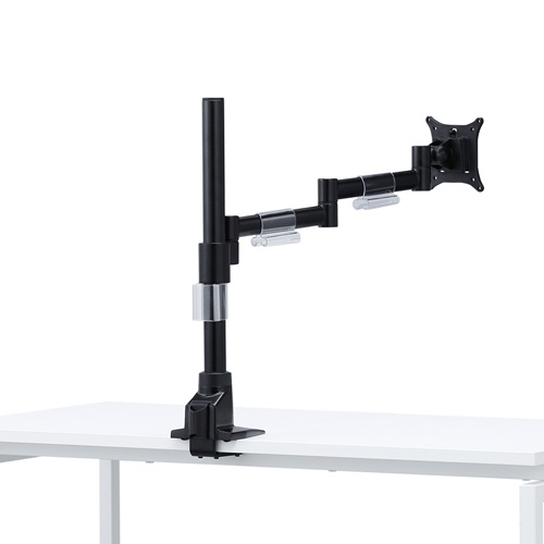 モニターアーム（1画面・ポール・クランプ・チルト・左右・回転・高さ調節・前後・VESA）CR-LA1501BK サンワサプライ