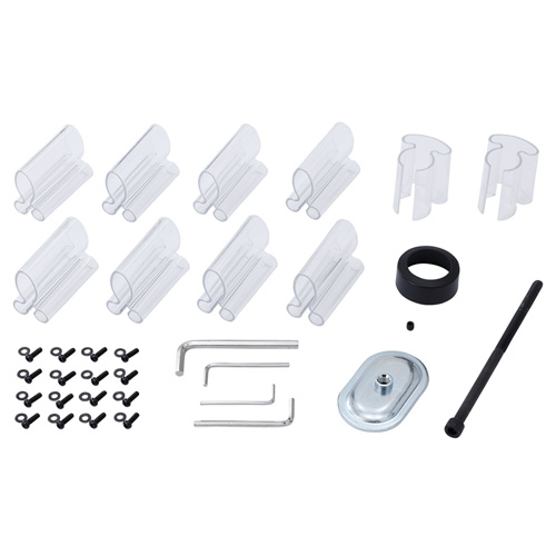 モニターアーム 4画面｜32インチ・位置調整・スリムクランプ/穴あけ