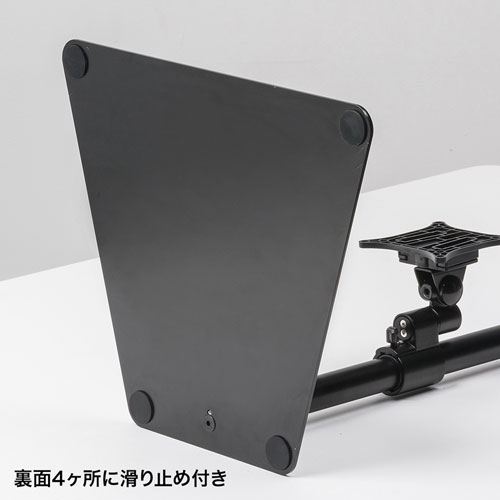 モニターアーム（デュアル・スタンド・置き型・自立・ポール・支柱・上下・チルト・左右・回転・高さ調節・VESA）CR-LA1506BK サンワサプライ