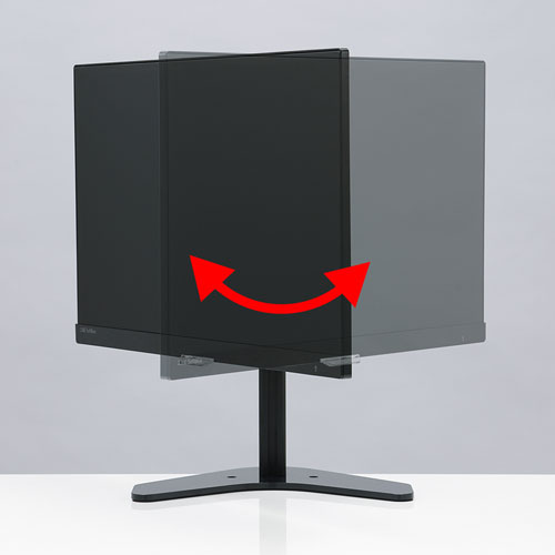 モニターアーム（1画面・ディスプレイ・スタンド・置き型・自立・上下・左右・回転・高さ調節・縦画面・高さ155～338mm・VESA）CR-LA1601 サンワサプライ