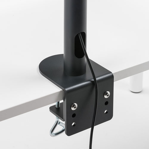 モニターアーム（1画面・クランプ・高耐荷重・ポール・チルト・左右・回転・前後・高さ調節・VESA・高さ70cm）CR-LA1702BK サンワサプライ