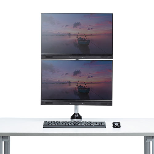 モニターアーム（2画面・デュアル・縦・ポール・ロング・支柱