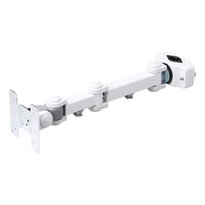 モニターアーム（シングル・ポール取り付け・VESA・上下・左右・回転・チルト・長い・白）CR-LA352 サンワサプライ 