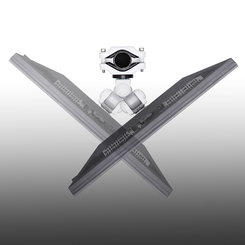 モニターアーム(ポール取付け・VESA規格・75×75mm・100×100mm対応・2関節)サンワサプライ CR-LA353