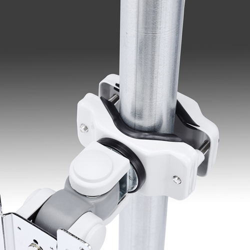 モニターアーム(ポール取付け・VESA規格・75×75mm・100×100mm対応・2関節)サンワサプライ CR-LA353