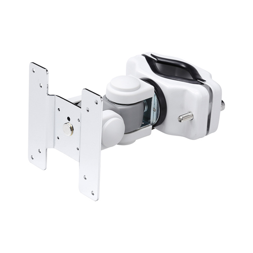 モニターアーム(ポール取付け・VESA規格・75×75mm・100×100mm対応・2関節)サンワサプライ CR-LA353