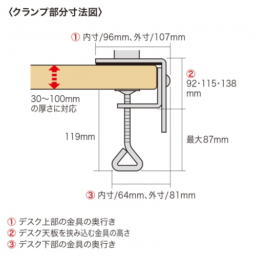 モニターアーム(デュアルシステムアーム・ノートPC台) CR-LA602 サンワサプライ