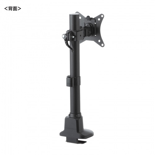 モニターアーム（ディスプレイアーム・薄型クランプ・耐荷重9kg・ショートアーム・32インチまで対応・ブラック）