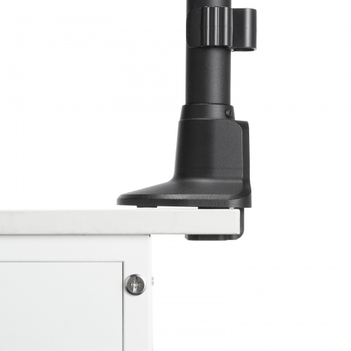 モニターアーム（ディスプレイアーム・薄型クランプ・耐荷重9kg・ショートアーム・32インチまで対応・ブラック）