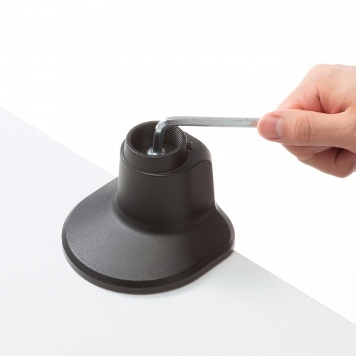 モニターアーム（ディスプレイアーム・薄型クランプ・耐荷重9kg・ショートアーム・32インチまで対応・ブラック）