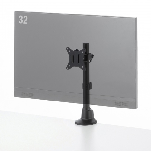 モニターアーム（ディスプレイアーム・薄型クランプ・耐荷重9kg・ショートアーム・32インチまで対応・ブラック）