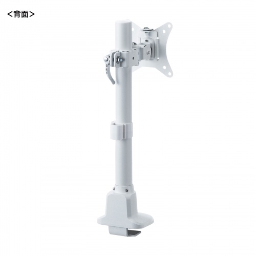 モニターアーム（ディスプレイアーム・薄型クランプ・耐荷重9kg・ショートアーム・32インチまで対応・ホワイト）