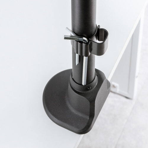 モニターアーム（ディスプレイアーム・薄型クランプ・耐荷重9kg・3関節アーム・32インチまで対応・ブラック）