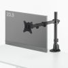 モニターアーム（ディスプレイアーム・薄型クランプ・耐荷重9kg・3関節アーム・32インチまで対応・ブラック）