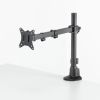 モニターアーム（ディスプレイアーム・薄型クランプ・耐荷重9kg・3関節アーム・32インチまで対応・ブラック）