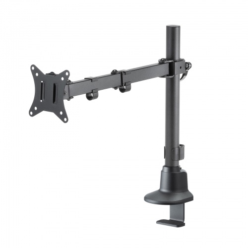 モニターアーム（ディスプレイアーム・薄型クランプ・耐荷重9kg・3関節アーム・32インチまで対応・ブラック）