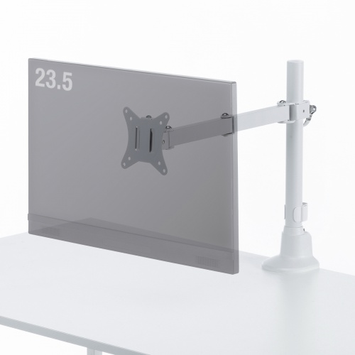モニターアーム（ディスプレイアーム・薄型クランプ・耐荷重9kg・3関節アーム・32インチまで対応・ホワイト）