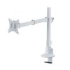 モニターアーム（ディスプレイアーム・薄型クランプ・耐荷重9kg・3関節アーム・32インチまで対応・ホワイト）