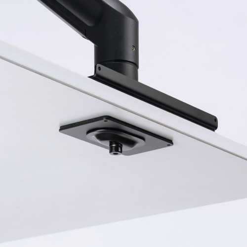 モニターアーム（32インチ対応・高耐荷重・最大49インチ対応・8～20kg対応・クランプ/グロメット固定対応・ブラック）