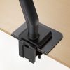 モニターアーム（32インチ対応・高耐荷重・最大49インチ対応・8～20kg対応・クランプ/グロメット固定対応・ブラック）