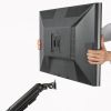モニターアーム（32インチ対応・高耐荷重・最大49インチ対応・8～20kg対応・クランプ/グロメット固定対応・ブラック）