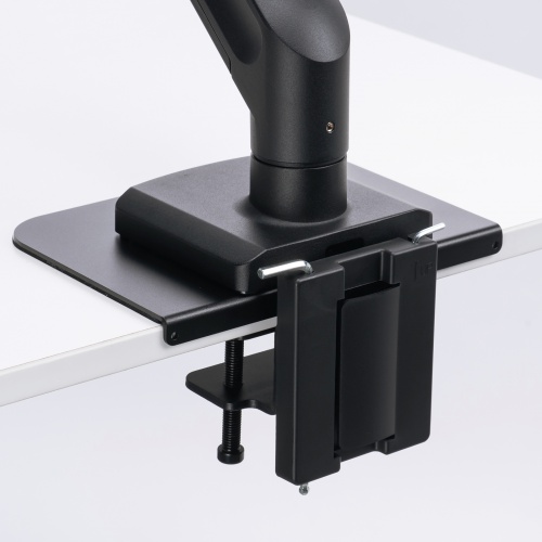 モニターアーム（32インチ対応・高耐荷重・最大49インチ対応・8～20kg対応・クランプ/グロメット固定対応・ブラック）