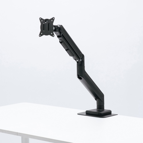 モニターアーム（32インチ対応・高耐荷重・最大49インチ対応・8～20kg対応・クランプ/グロメット固定対応・ブラック）