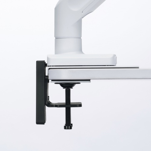 モニターアーム（32インチ対応・高耐荷重・最大49インチ対応・8～20kg対応・クランプ/グロメット固定対応・ホワイト）