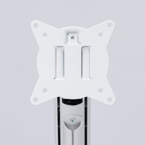 モニターアーム（32インチ対応・高耐荷重・最大49インチ対応・8～20kg対応・クランプ/グロメット固定対応・ホワイト）