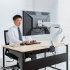 モニターアーム（32インチ対応・高耐荷重・最大49インチ対応・8～20kg対応・クランプ/グロメット固定対応・ホワイト）