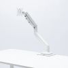 モニターアーム（32インチ対応・高耐荷重・最大49インチ対応・8～20kg対応・クランプ/グロメット固定対応・ホワイト）