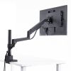 モニターアーム（ディスプレイアーム・ガススプリング・薄型クランプ・耐荷重1から9kg・32インチまで対応・ブラック）