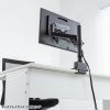 モニターアーム（ディスプレイアーム・ガススプリング・薄型クランプ・耐荷重1から9kg・32インチまで対応・ブラック）